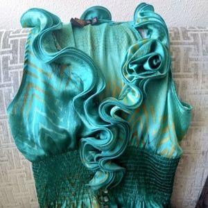 Grass Collection Sleeveless Blouse Size Medium